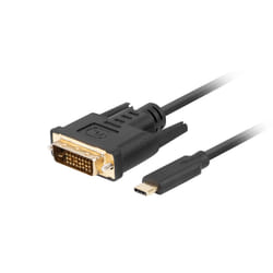 Lanberg CA-CMDV-10CU-0018-BK cavo e adattatore video 1,8 m USB tipo-C DVI-D Nero