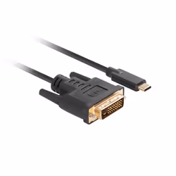 Lanberg CA-CMDV-10CU-0018-BK cavo e adattatore video 1,8 m USB tipo-C DVI-D Nero