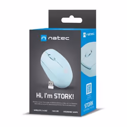 NATEC STORK mouse Casa Ambidestro Bluetooth + USB Type-A Ottico 1600 DPI - Vista aggiuntiva 6