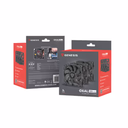 NATEC Oxal 120 Case per computer Ventilatore 12 cm Nero 3 pz - Vista aggiuntiva 5