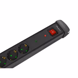 Lanberg SP1-05F-0300-BK prolunghe e multiple 3 m 5 presa(e) AC Interno Nero - Vista aggiuntiva 5