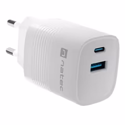 NATEC NUC-2140 Caricabatterie per dispositivi mobili Universale Bianco AC Ricarica rapida Interno - Vista aggiuntiva 5