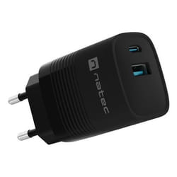 NATEC NUC-2141 Caricabatterie per dispositivi mobili Universale Nero AC Ricarica rapida Interno
