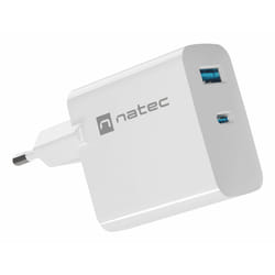 NATEC NUC-2142 Caricabatterie per dispositivi mobili Universale Bianco AC Ricarica rapida Interno