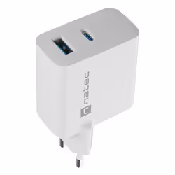 NATEC NUC-2144 Caricabatterie per dispositivi mobili Universale Bianco AC Ricarica rapida Interno