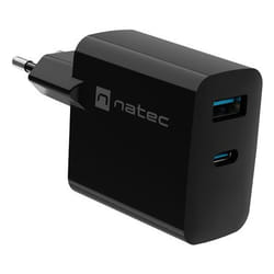 NATEC NUC-2145 Caricabatterie per dispositivi mobili Universale Nero AC Ricarica rapida Interno