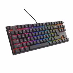 GENESIS Thor 303 TKL, Cablato, USB, Interruttore a chiave meccanica, QWERTY, LED RGB, Nero