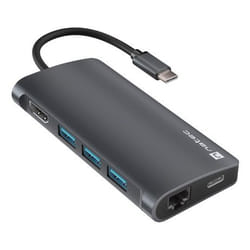 NATEC NMP-2162 replicatore di porte e docking station per laptop Cablato USB 3.2 Gen 1 (3.1 Gen 1) Type-C Grigio