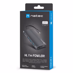 NATEC NMP-2162 replicatore di porte e docking station per laptop Cablato USB 3.2 Gen 1 (3.1 Gen 1) Type-C Grigio