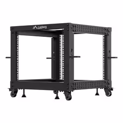 Lanberg OR01-6109-B rack 9U Rack indipendenti Nero - Vista aggiuntiva 4