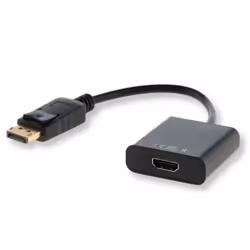 Savio CL-55, 0,2 m, DisplayPort, HDMI tipo A (Standard), Maschio, Femmina, Nero