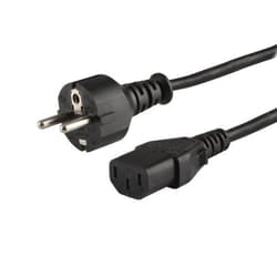Savio CL-138 cavo di alimentazione Nero 1,8 m IEC C13 Spina di alimentazione di tipo E