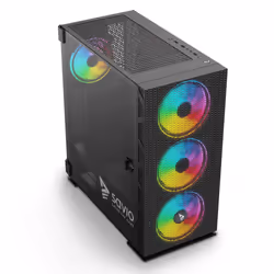 Savio SAVGC-RAPTORX1 computer case Midi Tower Nero - Vista aggiuntiva 7