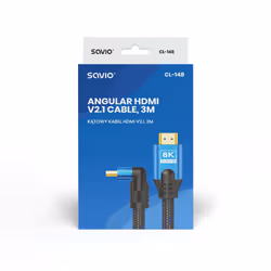 Savio CL-148 cavo HDMI 3 m HDMI tipo A (Standard) Nero, Blu - Vista aggiuntiva 2