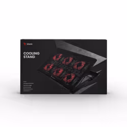 Savio Laptop cooling pad 6 backlit fans 2000 RPM COS-01 base di raffreddamento per laptop 43,9 cm (17.3") Nero, Rosso - Vista aggiuntiva 5
