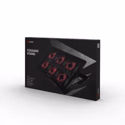 Savio Laptop cooling pad 6 backlit fans 2000 RPM COS-01 base di raffreddamento per laptop 43,9 cm (17.3") Nero, Rosso - Vista aggiuntiva 6