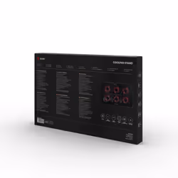 Savio Laptop cooling pad 6 backlit fans 2000 RPM COS-01 base di raffreddamento per laptop 43,9 cm (17.3") Nero, Rosso - Vista aggiuntiva 7
