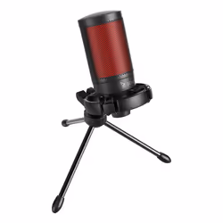 Savio wired gaming microphone with backlight tripod USB SONAR PRO Nero, Rosso Microfono per console di gioco - Vista aggiuntiva 2