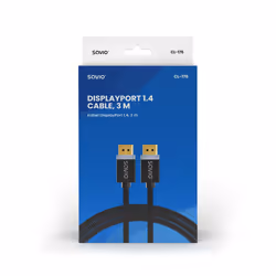 Savio CL-176 cavo DisplayPort 3 m Nero