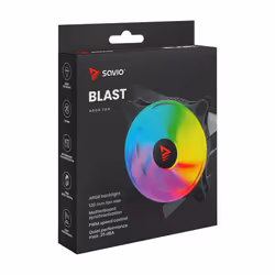 Savio BLAST sistema di raffreddamento per computer Case per computer Raffreddatore d'aria 12 cm Nero 1 pz - Vista aggiuntiva 8