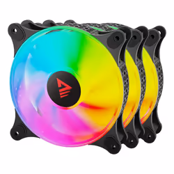 Savio BLAST FAN SET, Ventilatore, 12 cm, 800 Giri/min, 1800 Giri/min, Nero