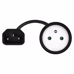 Savio SAVKABELCL-180 adattatore e invertitore Interno/esterno Nero - Vista aggiuntiva 3
