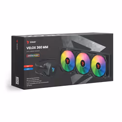Savio VELOX 360 MM sistema di raffreddamento per computer Nero - Vista aggiuntiva 3