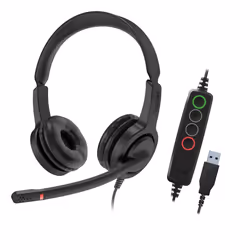Axtel VOICE UC28 stereo USB-A Auricolare Cablato A Padiglione Ufficio USB tipo A Nero - Vista aggiuntiva 2