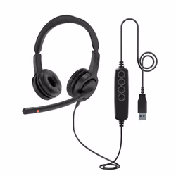 Axtel VOICE UC28 stereo USB-A Auricolare Cablato A Padiglione Ufficio USB tipo A Nero - Vista aggiuntiva 3