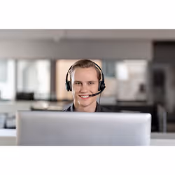 Axtel VOICE UC28 stereo USB-A Auricolare Cablato A Padiglione Ufficio USB tipo A Nero - Vista aggiuntiva 6