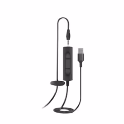Axtel AXH-ONEUCD-35 cuffia e auricolare Cablato A Padiglione Ufficio USB tipo A Nero - Vista aggiuntiva 2