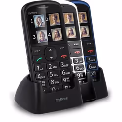 myPhone Halo 2, Barra, SIM singola, 5,59 cm (2.2"), 0,3 MP, 900 mAh, Nero