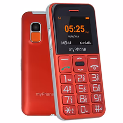 myPhone Halo Easy, Barra, SIM singola, 4,32 cm (1.7"), 0,3 MP, 1000 mAh, Grigio, Rosso