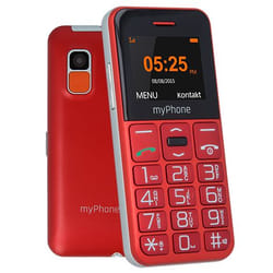 myPhone Halo Easy 4,32 cm (1.7") 70 g Grigio, Rosso Telefono di livello base
