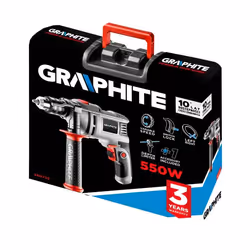 Graphite 58G725 trapano 3000 Giri/min Chiave Grigio