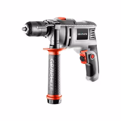 Trapano a percussione 550W mandrino autoserrante Graphite 58G735 Il versatile trapano a percussione GRAPHITE con motore da 55 ...