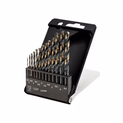 Set di 5 punte elicoidali HSS-CNC da 1,5 a 6,5 mm, ideali per forature precise su materiali duri.