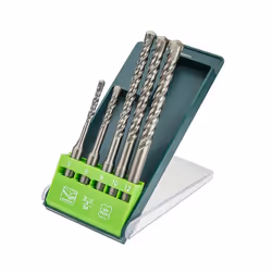 Verto 60H685, Trapano, Punta di trapano per muratura, Muratura, SDS-plus, 5 pz, 5, 6 x 110 mm/8, 10, 12 x 160 mm