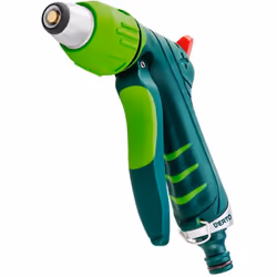Irrigatore a pistola con regolazione frontale del getto Verto 15G706 Irrigatore a pistola regolabile VERTO (rif. 15G706). La  ...