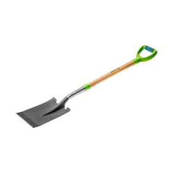 Verto 15G002 pala e paletta da giardiniere Spade Acciaio, Legno Nero, Verde, Legno