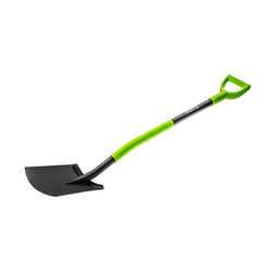 Verto 15G011 pala e paletta da giardiniere Spade Metallo, Plastica, Acciaio Nero, Verde