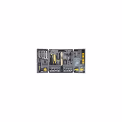utensili assortiti set 135pz cacciavite a cricchetto chiave regolabile a rullino 200 mm chiavi piatte 8 10 12 13 14 15 mm, pi ...