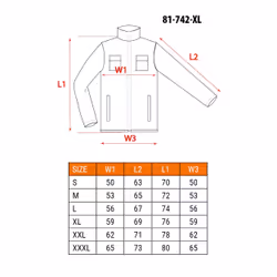 NEO tools 81-742-XL vestito da lavoro Giacca - Vista aggiuntiva 2