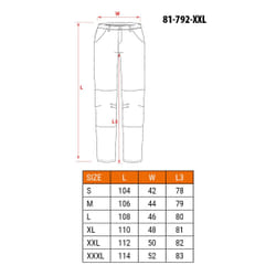NEO tools 81-792-XXL pantalone protettivo Giallo