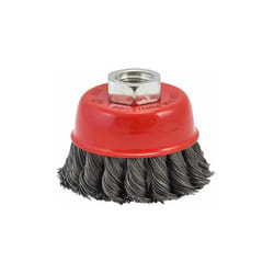 SPAZZOLA A TAZZA PER SMERIGLIATRICE ø mm 100 foro M 14