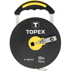 Topex - Rotella Metrica Mt 30 Nastro In Fibra Di Vetro. Impugnatura Allungabile.