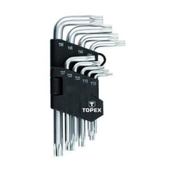 Topex - Serie Chiavi Torx 9 Pz Misure Mm T10-15-20-25-27-30-40-45-50.