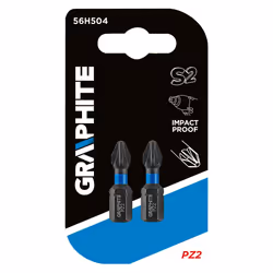 Graphite 56H504, 1/4", PZ 2, 25 mm, 12 g, Blister