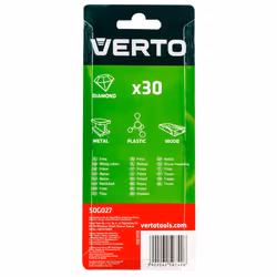 Verto 50G027 accessorio per stampi e smerigliatrici diritte Set di frese 30 pz