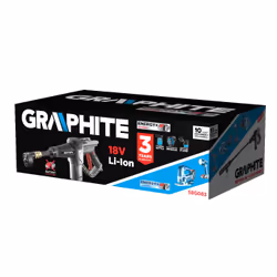 Graphite 58G083 idropulitrice Compatta Batteria 170 l/h Grigio